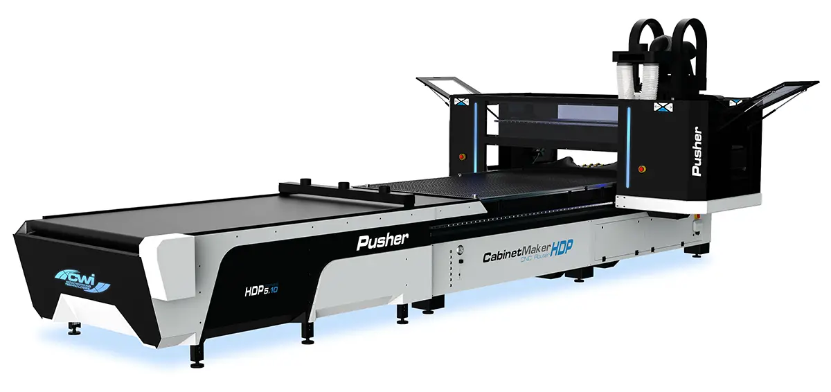CabinetMaker HDP Pusher Industrial CNC Router by CWI Woodworking Technologies