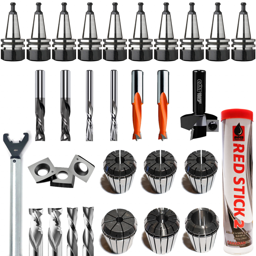 32 Piece Starter Tooling Kit for the CabinetMaker 5x10 CNC Router
