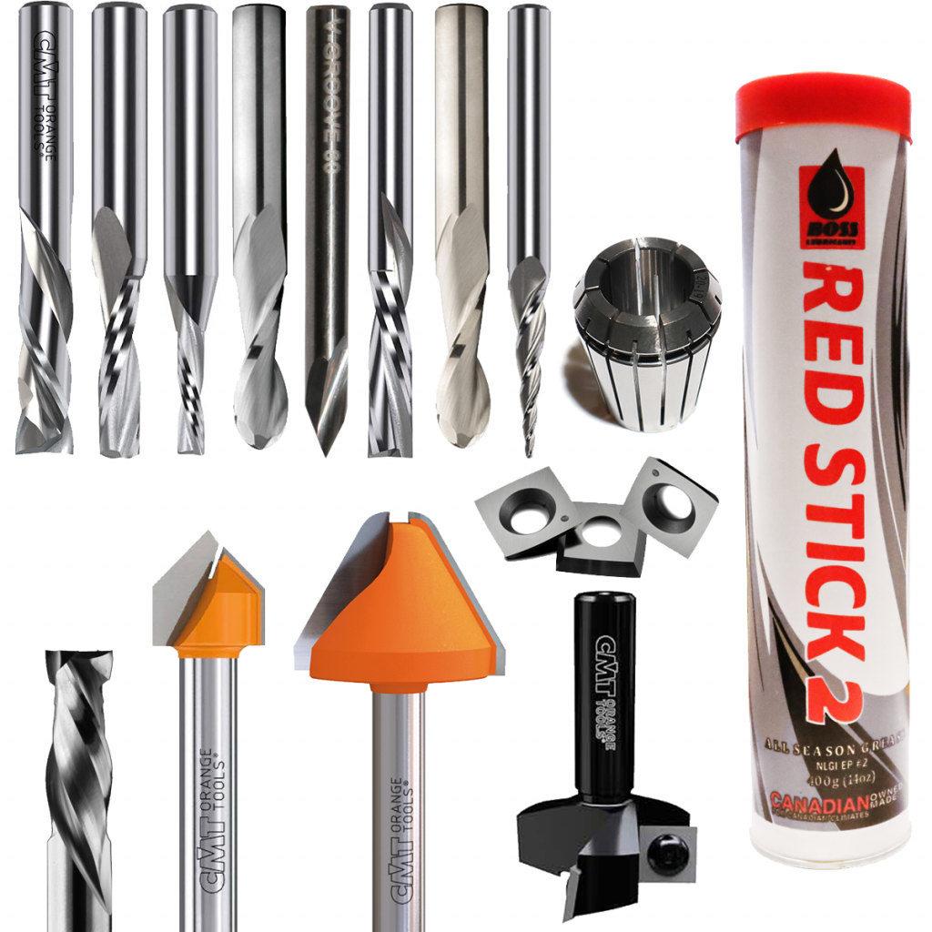 17 Piece Starter Tooling Kit for CNC Router with ER32 8HP Spindle